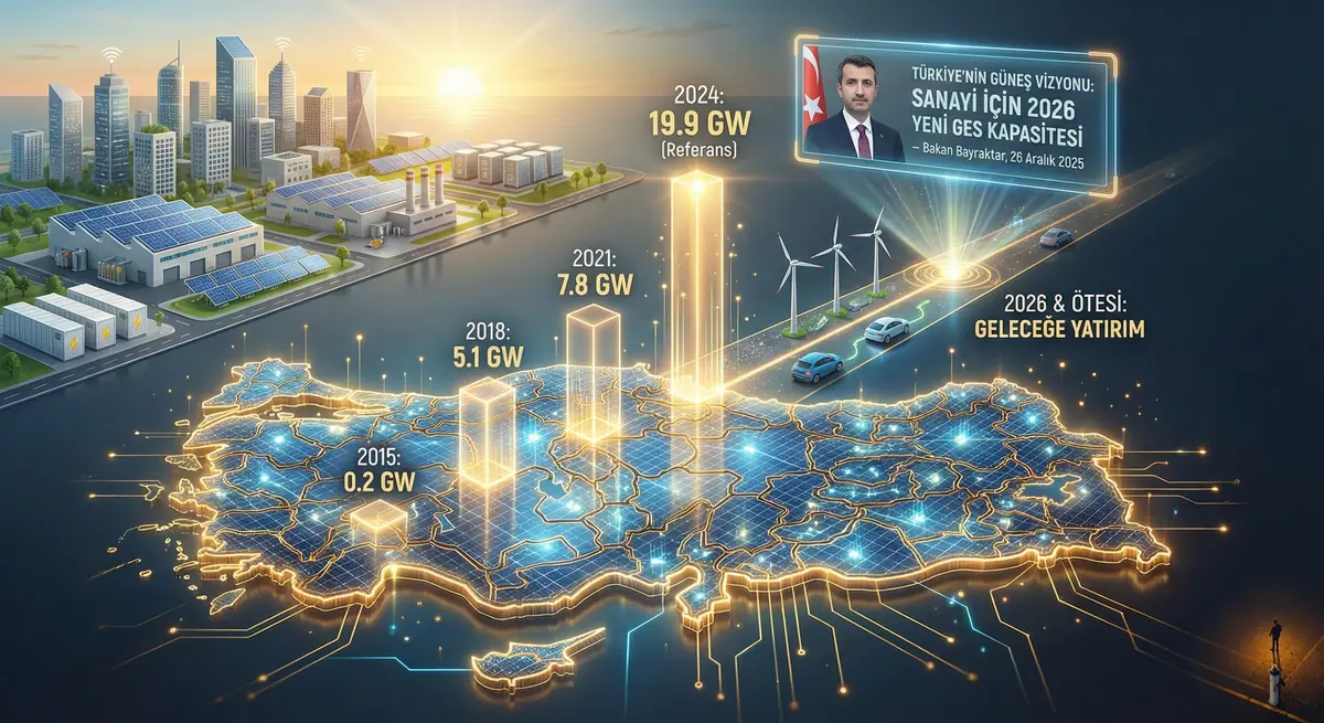 2026’da Sanayiciler İçin Güneş Enerjisi Kapasiteleri Açılıyor: Türkiye’de GES Yatırımlarında Yeni Dönem