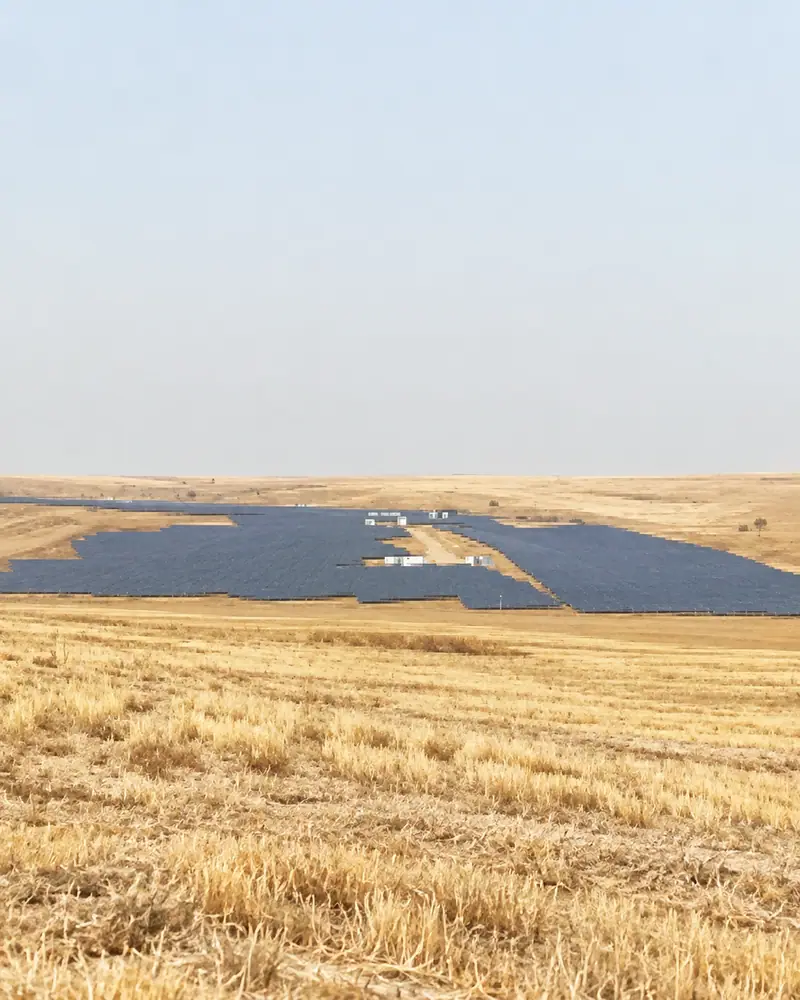 Kırıkkale Hanwha Q Cells 1,2 MW GES – Arazi Tipi GES saha görünümü