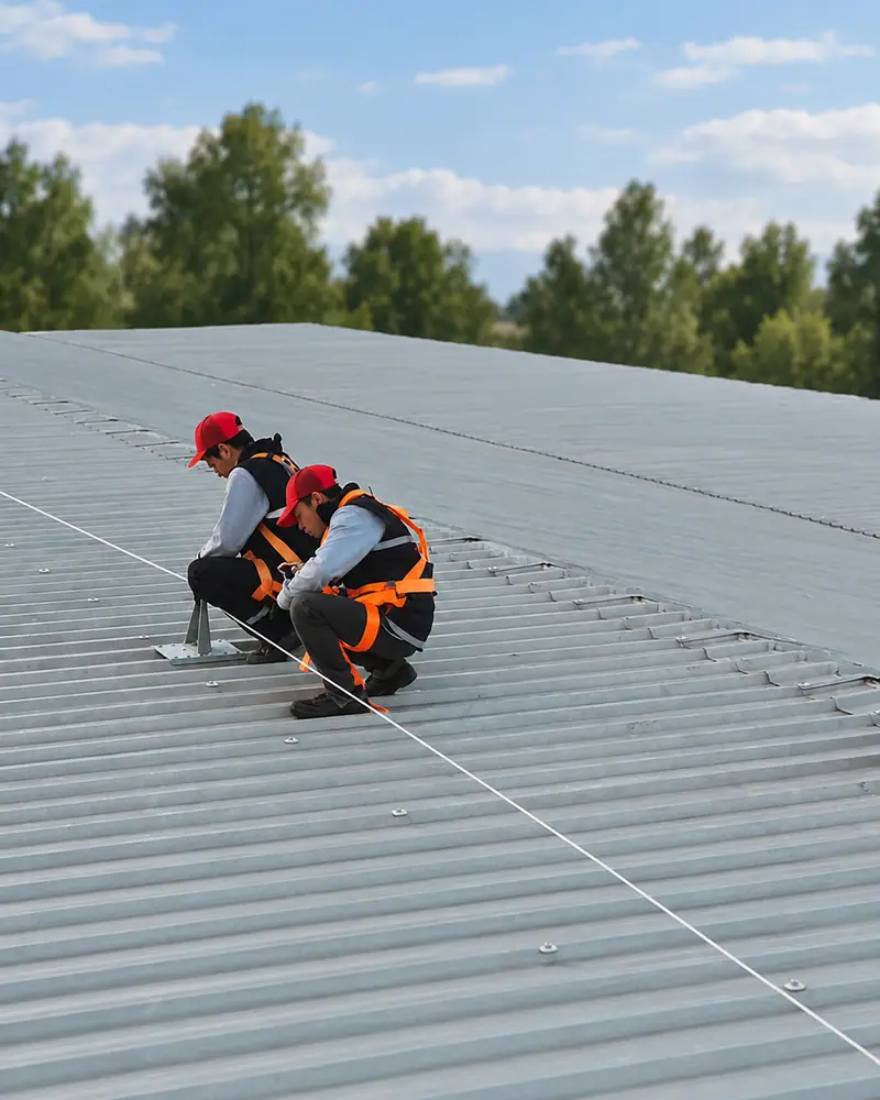 Konya Bozkır 600 kWp GES – Çatı Tipi GES saha görünümü