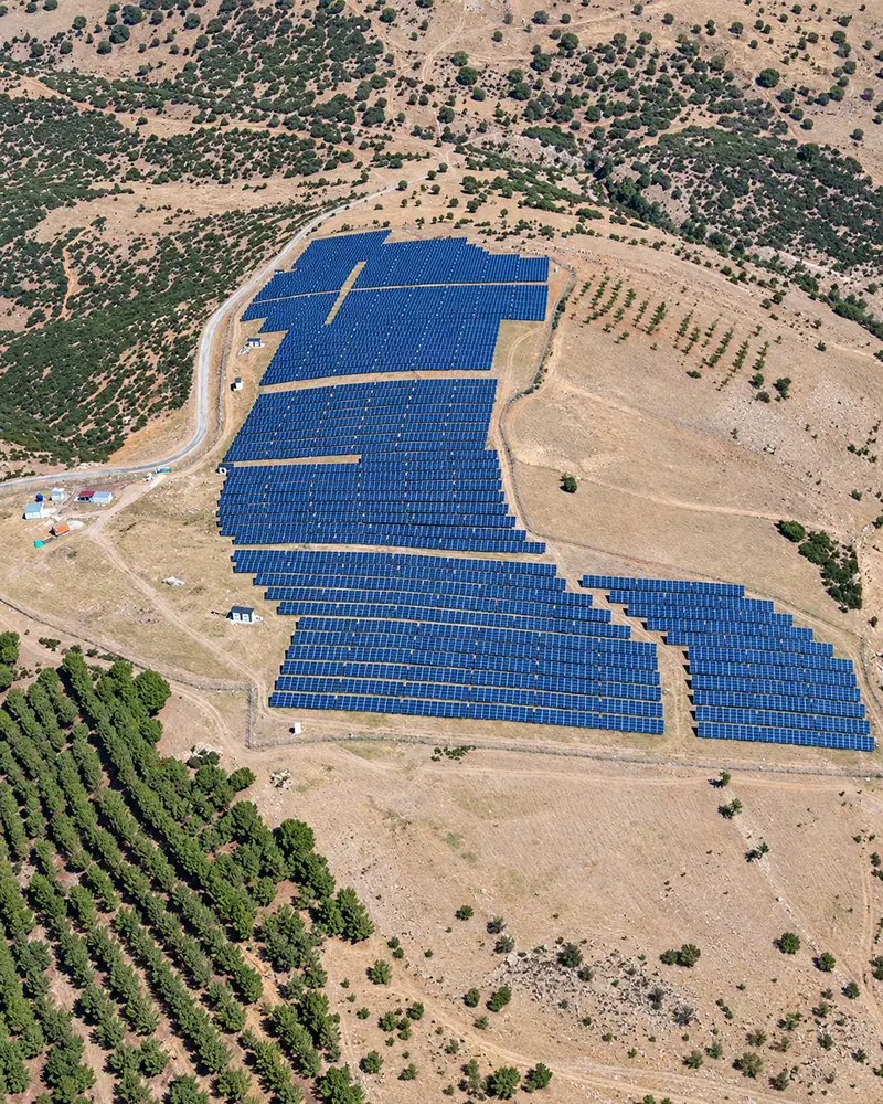 Manisa Kula Esenyazı 4 MW GES – Arazi Tipi GES saha görünümü