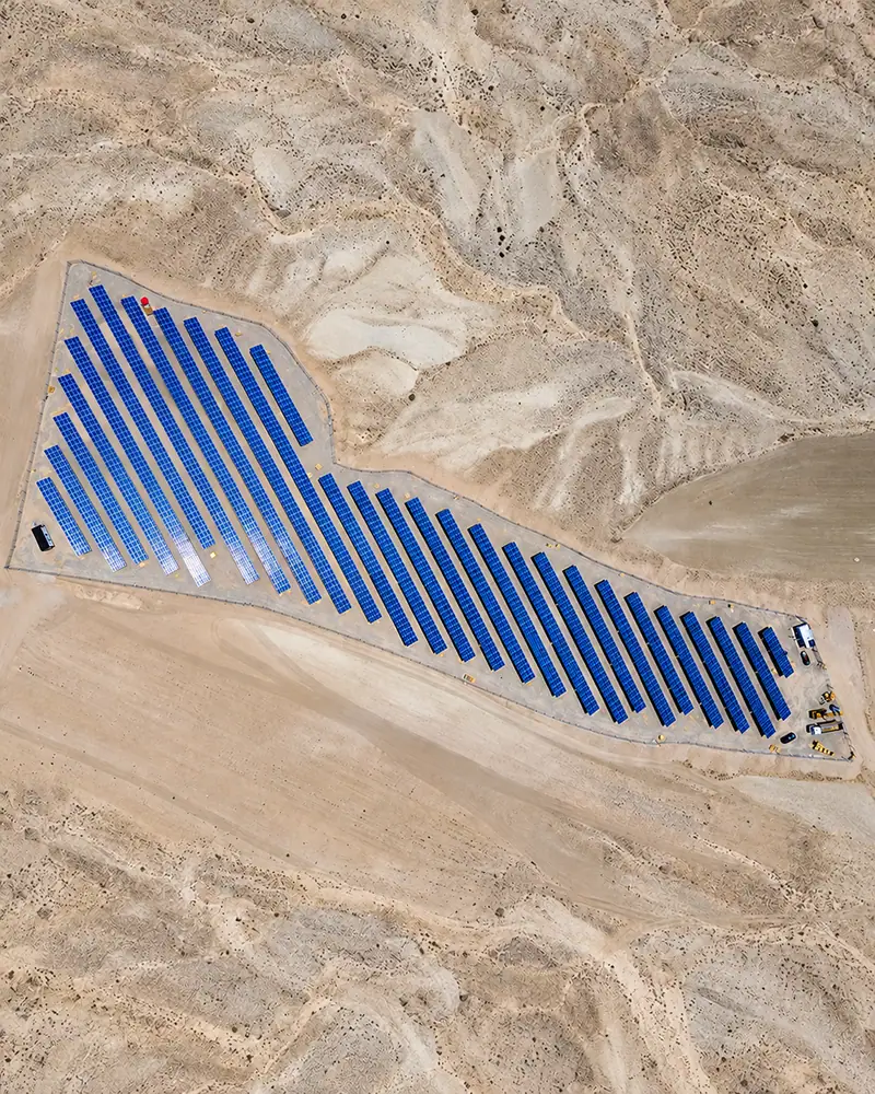 Nevşehir Gülşehir 1,2 MW GES – Arazi Tipi GES saha görünümü