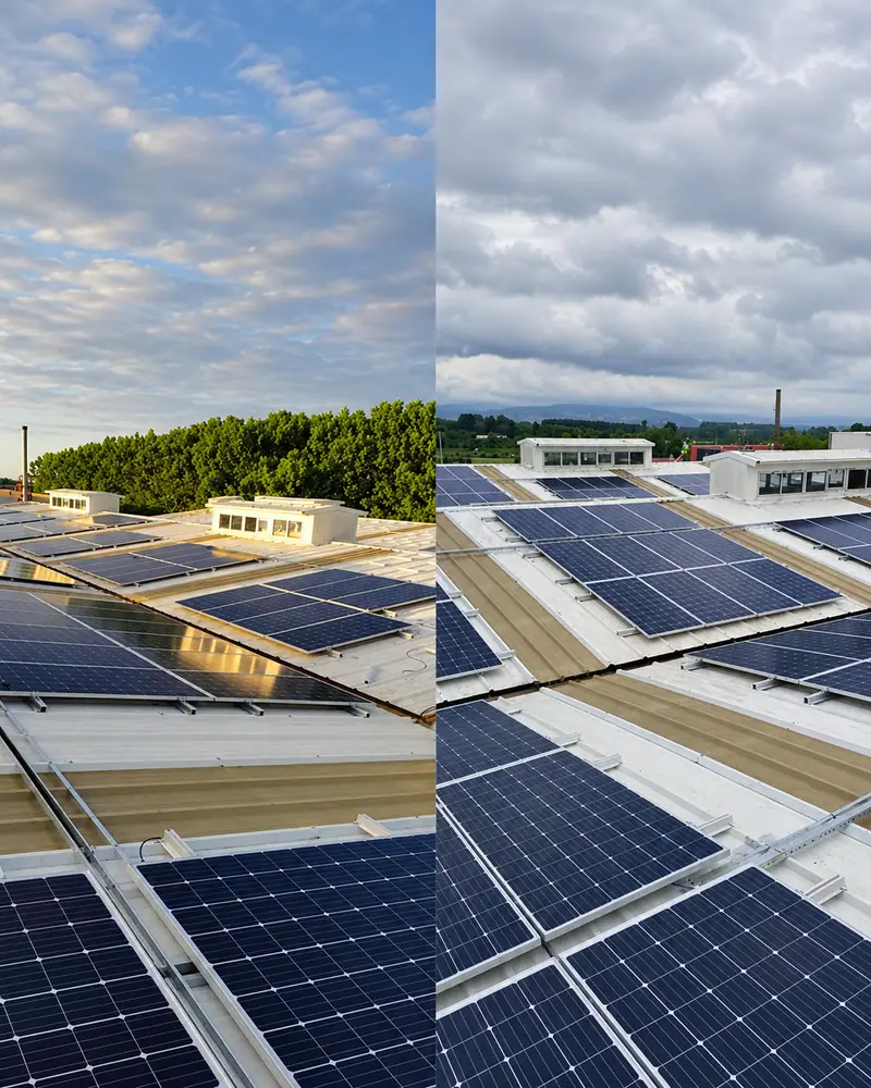 Sakarya Erenler Famec 95 kWp GES – Çatı Tipi GES saha görünümü