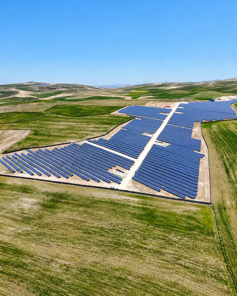 Sivas Yassıçabel 4 MW GES – Arazi Tipi GES saha görünümü