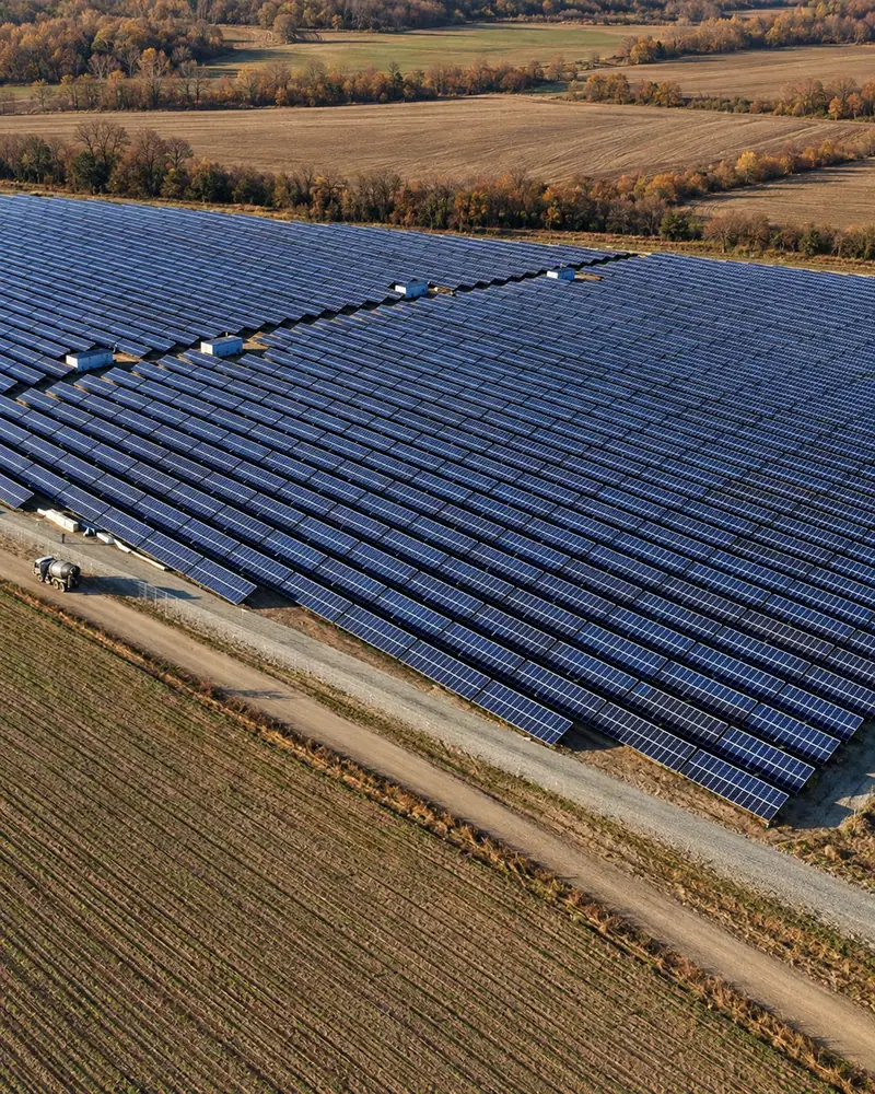 Malyn 11 MW GES – Arazi Tipi GES saha görünümü