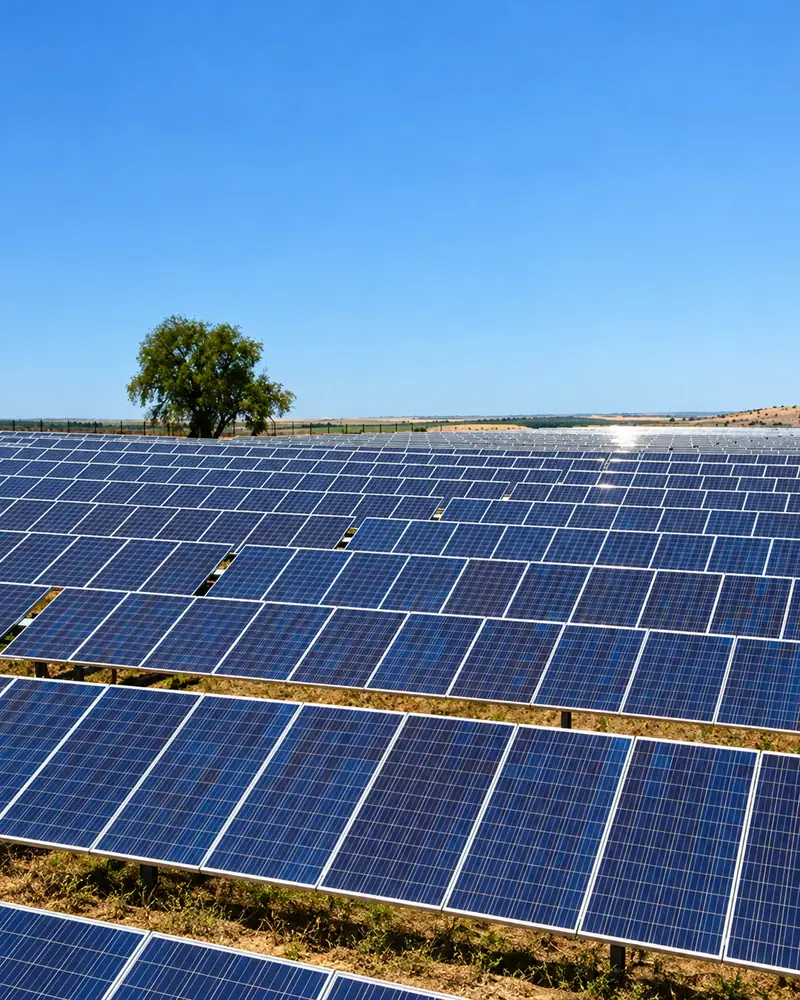 Yozgat 2 MW GES – Arazi Tipi GES saha görünümü